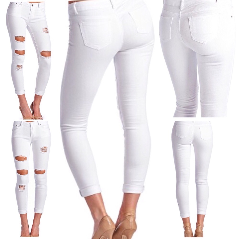 Distressed Skinny Jeans - Picture 3 of 8